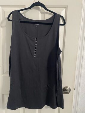 torrid Black Tank Top with Front Hook Detail